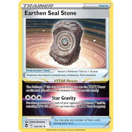 Earthen Seal Stone 154/195 - SWSH12 Silver Tempest Holofoil