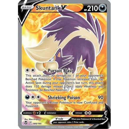 Skuntank V (Full Art) 180/195 - SWSH12 Silver Tempest Holofoil