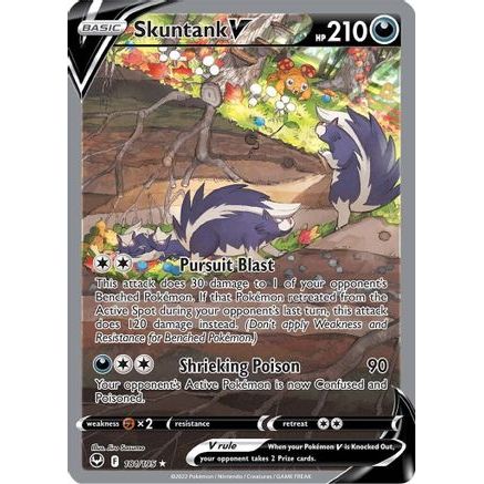 Skuntank V (Alternate Full Art) 181/195 - SWSH12 Silver Tempest Holofoil