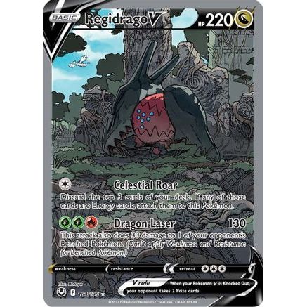 Regidrago V (Alternate Full Art) 184/195 - SWSH12 Silver Tempest Holofoil