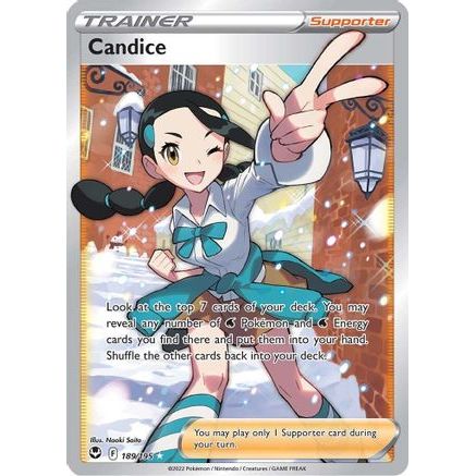 Candice (Full Art) 189/195 - SWSH12 Silver Tempest Holofoil