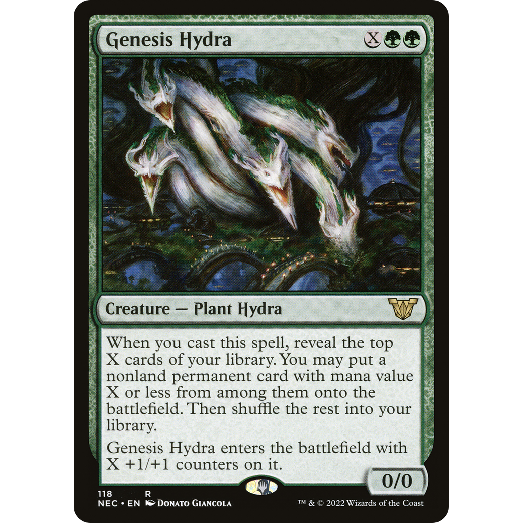 Genesis Hydra (NEC-118) - Neon Dynasty Commander