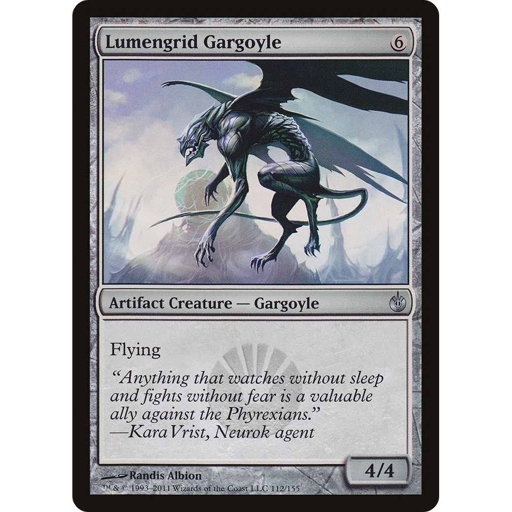 Lumengrid Gargoyle (MBS-112) - Mirrodin Besieged Foil