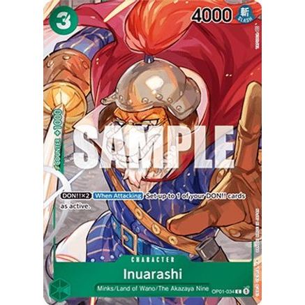 Inuarashi (Box Topper) (OP01-034) - Romance Dawn Foil