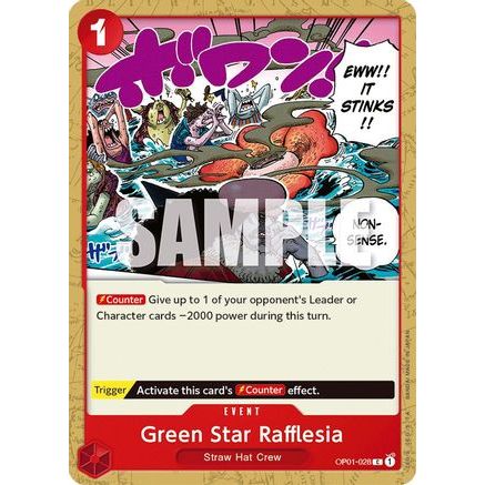Green Star Rafflesia (OP01-028) - Romance Dawn