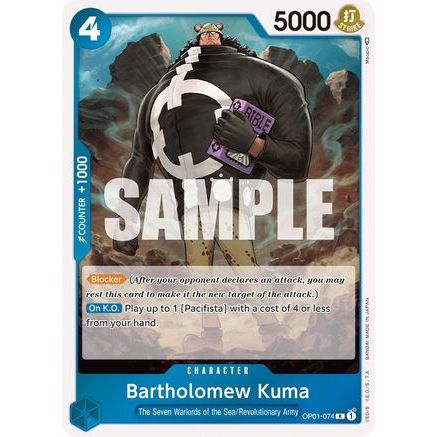 Bartholomew Kuma (OP01-074) - Romance Dawn Foil