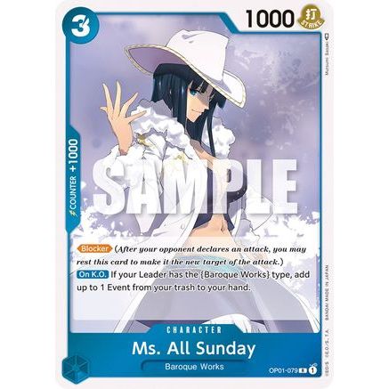 Ms. All Sunday (OP01-079) - Romance Dawn Foil