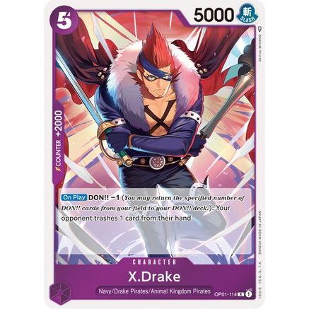 X.Drake (114) (OP01-114) - Romance Dawn Foil