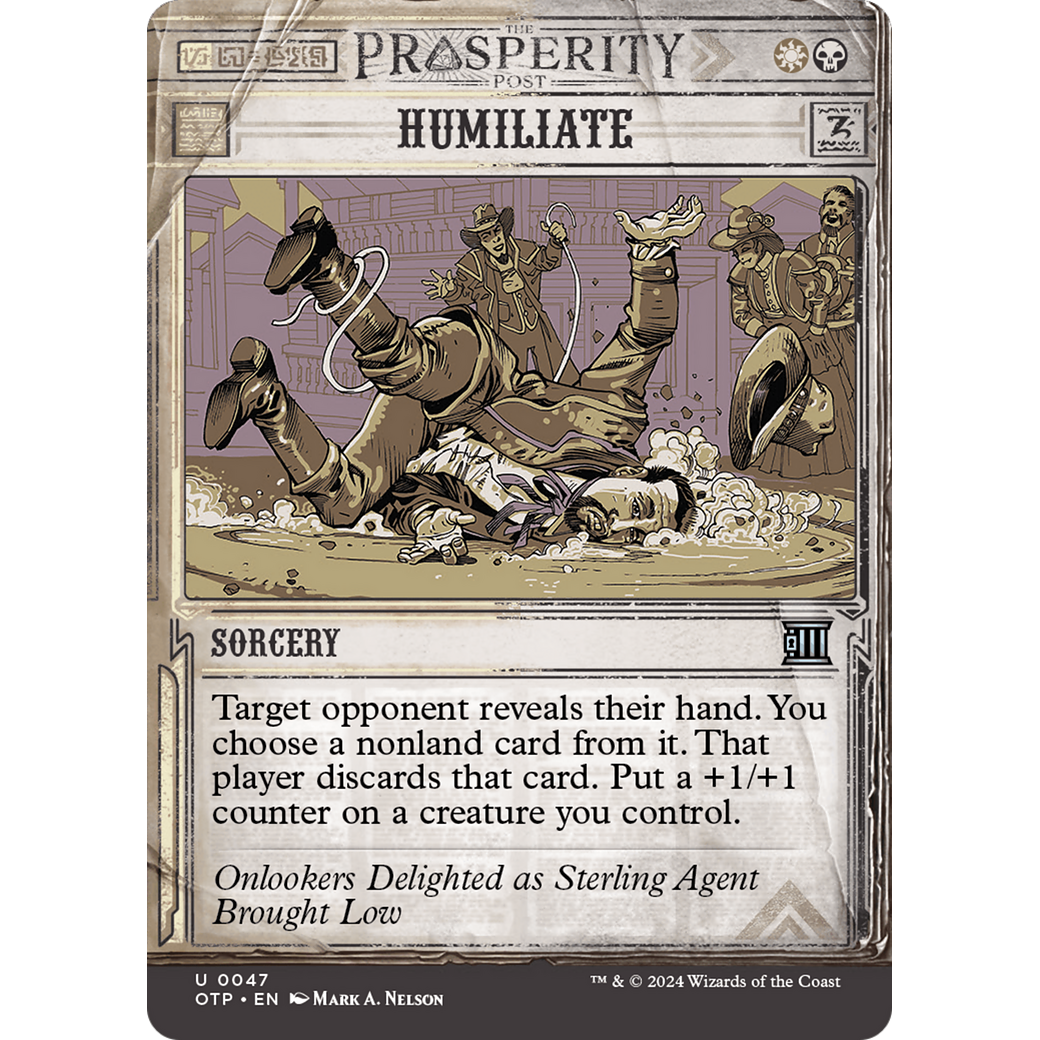 Humiliate (OTP-047) - Breaking News: (Showcase) (Borderless) Foil