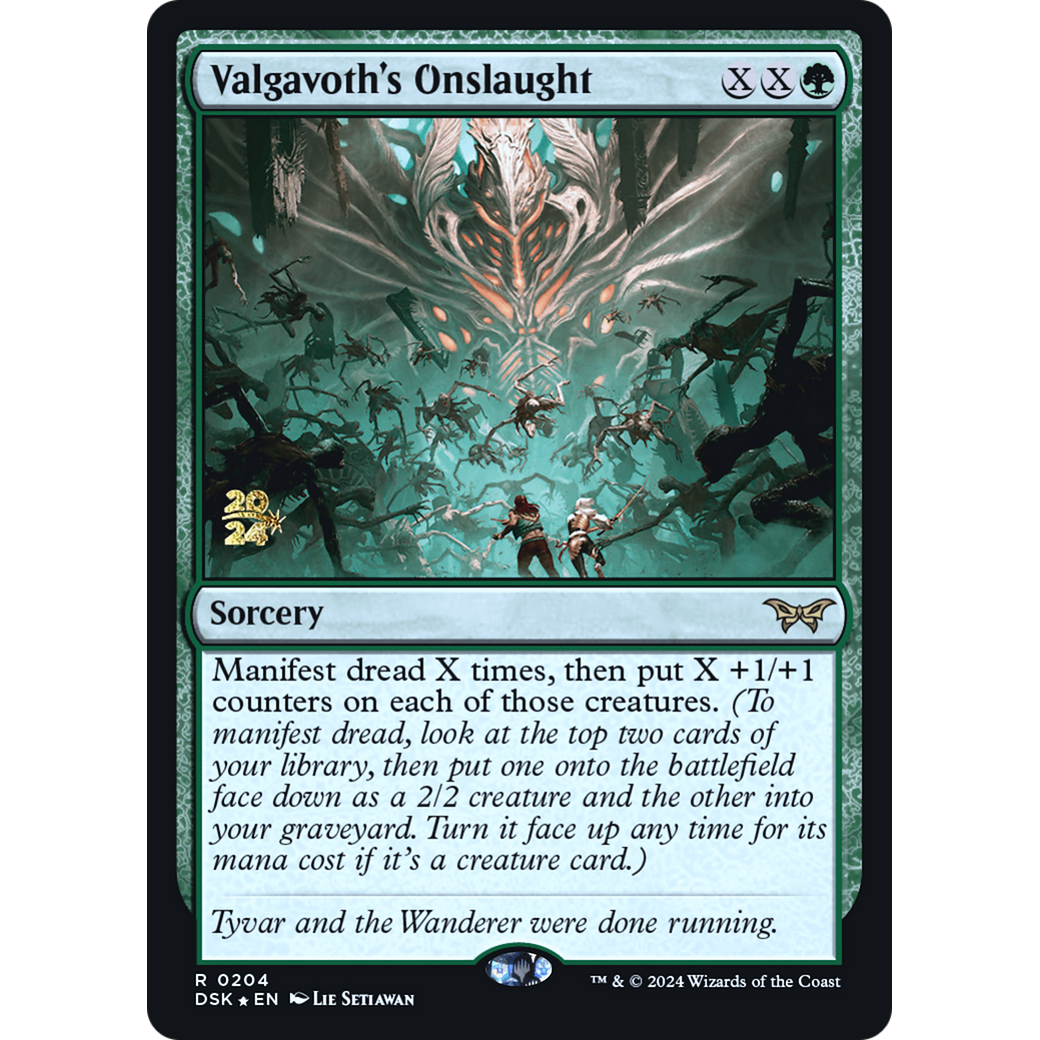 Valgavoth's Onslaught (PRE-204S) - Duskmourn: House of Horror Promos Foil