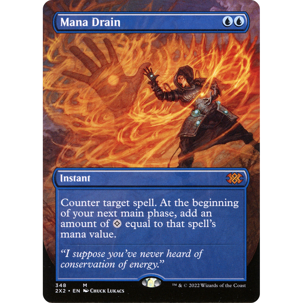 Mana Drain (Borderless) (2X2-348) - Double Masters 2022 (Borderless)