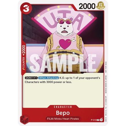 Bepo (One Piece Film Red) (P-019) - One Piece Promotion Cards