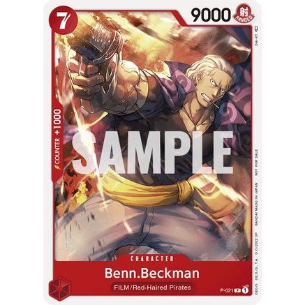 Benn.Beckman (One Piece Film Red) (P-021) - One Piece Promotion Cards