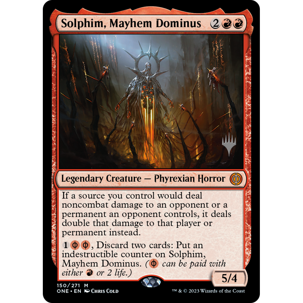 Solphim, Mayhem Dominus (PPONE-150P) - Phyrexia: All Will Be One Promos Foil