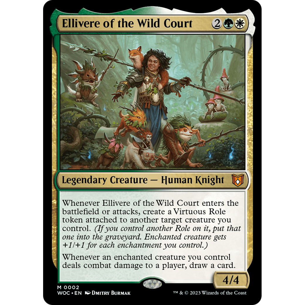 Ellivere of the Wild Court (WOC-002) - Wilds of Eldraine Commander