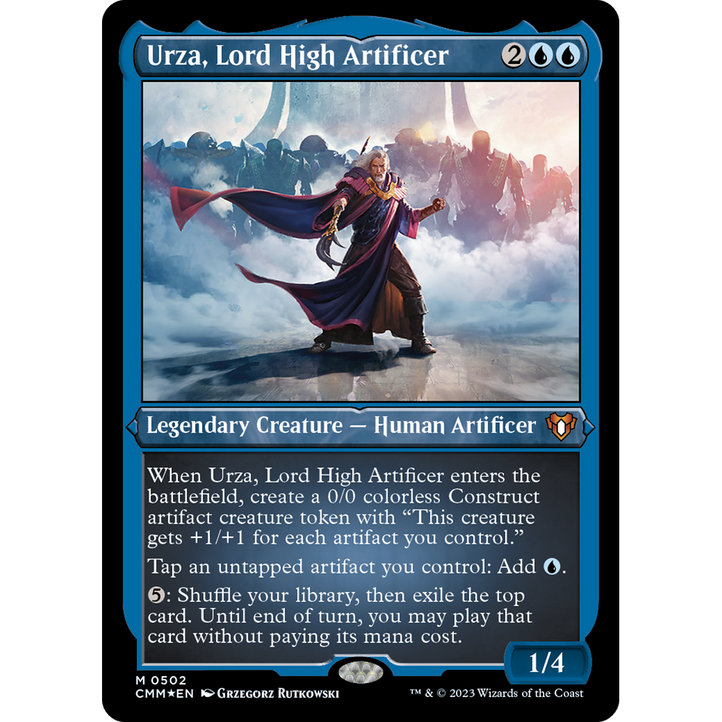 Urza, Lord High Artificer (CMM-502) - Commander Masters Etched Foil