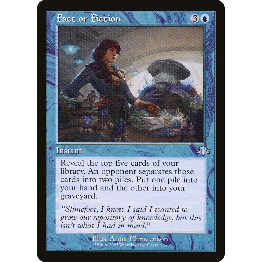 Fact or Fiction (Retro Frame) (DMR-283) - Dominaria Remastered Foil