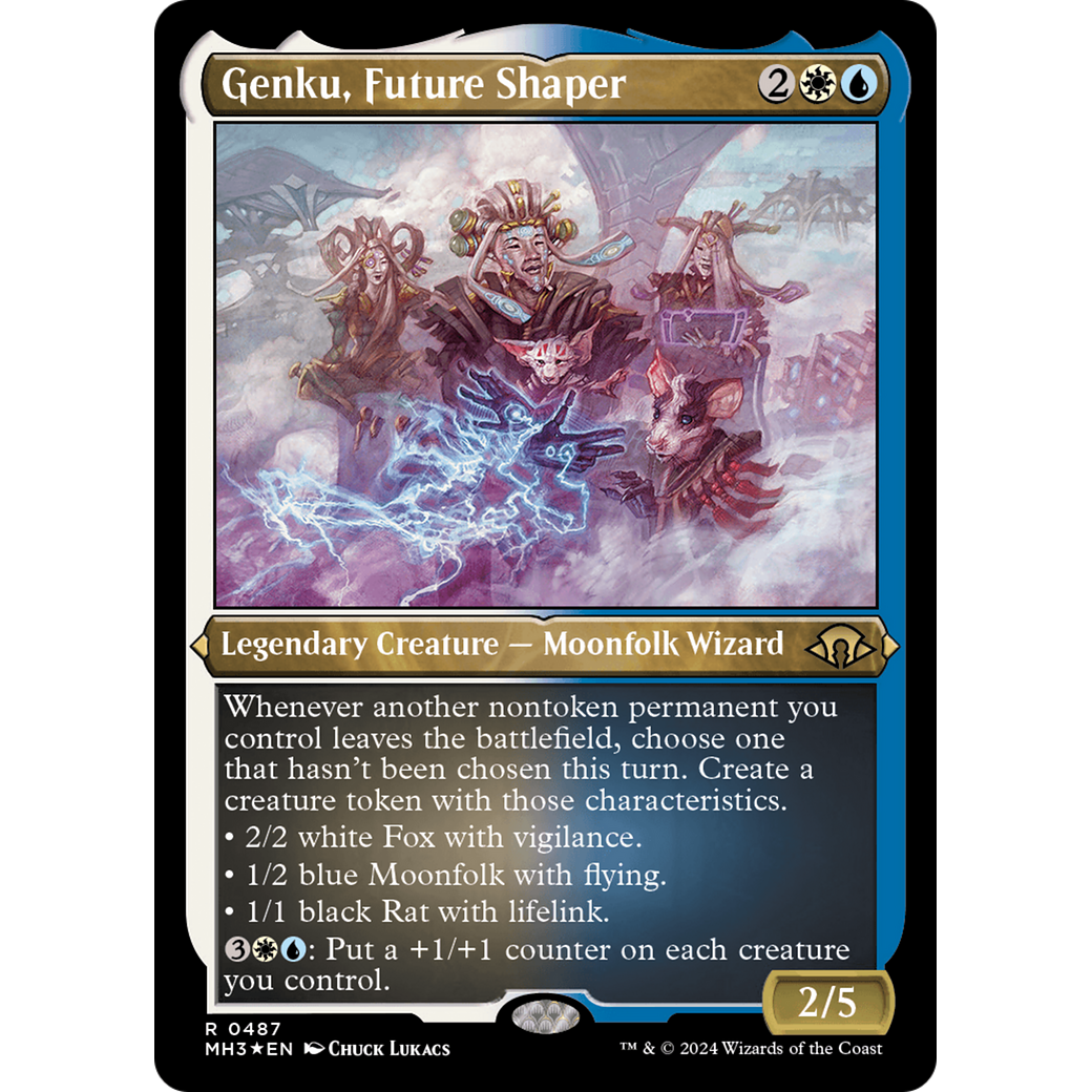 Genku, Future Shaper (MH3-487) - Modern Horizons 3 Etched Foil