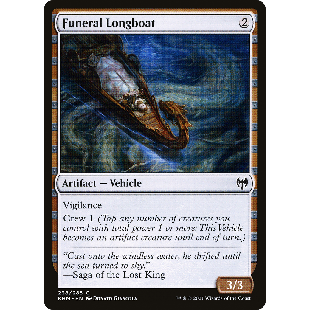 Funeral Longboat (KHM-238) - Kaldheim Foil