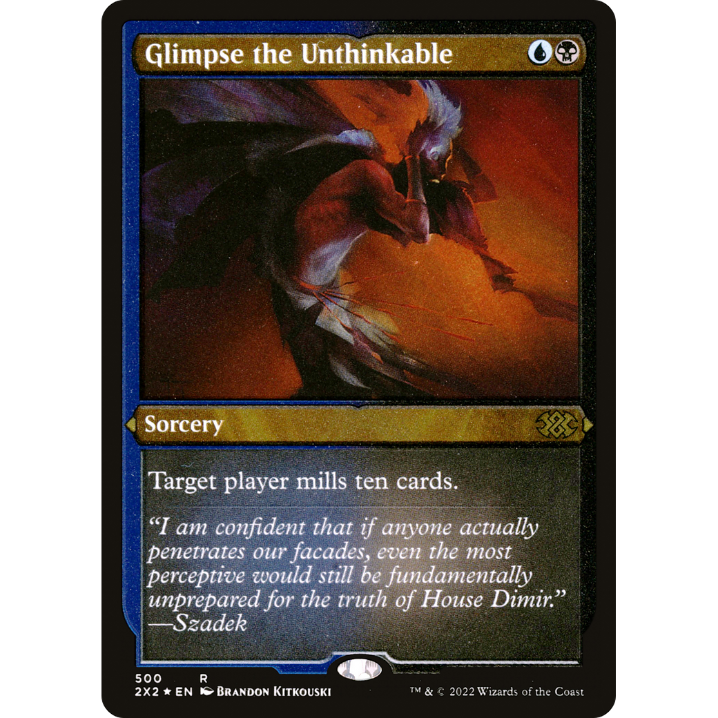 Glimpse the Unthinkable (Foil Etched) (2X2-500) - Double Masters 2022 Foil