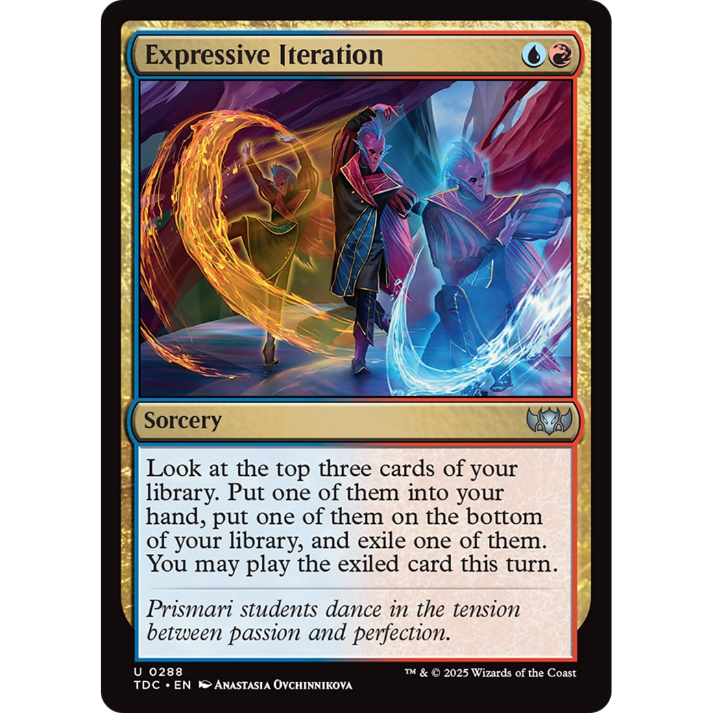 Expressive Iteration (TDC-288) - Commander: Tarkir: Dragonstorm