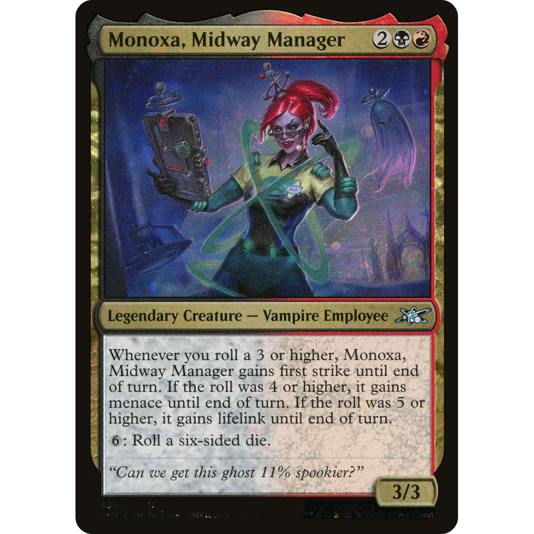 Monoxa, Midway Manager (Galaxy Foil) (UNF-459) - Unfinity Foil