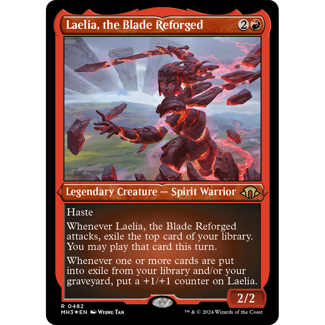 Laelia, the Blade Reforged (MH3-482) - Modern Horizons 3 Etched Foil