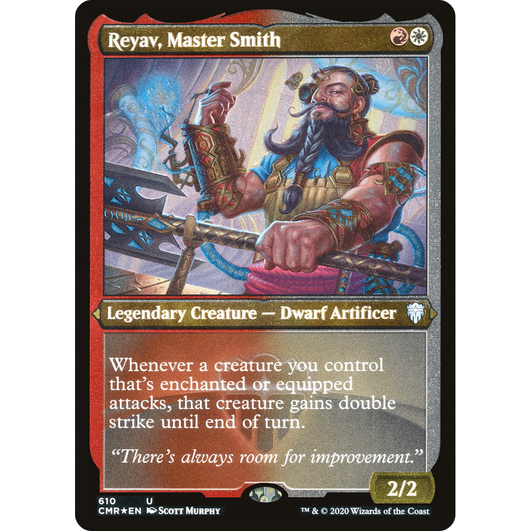 Reyav, Master Smith (Foil Etched) (CMR-610) - Commander Legends Foil