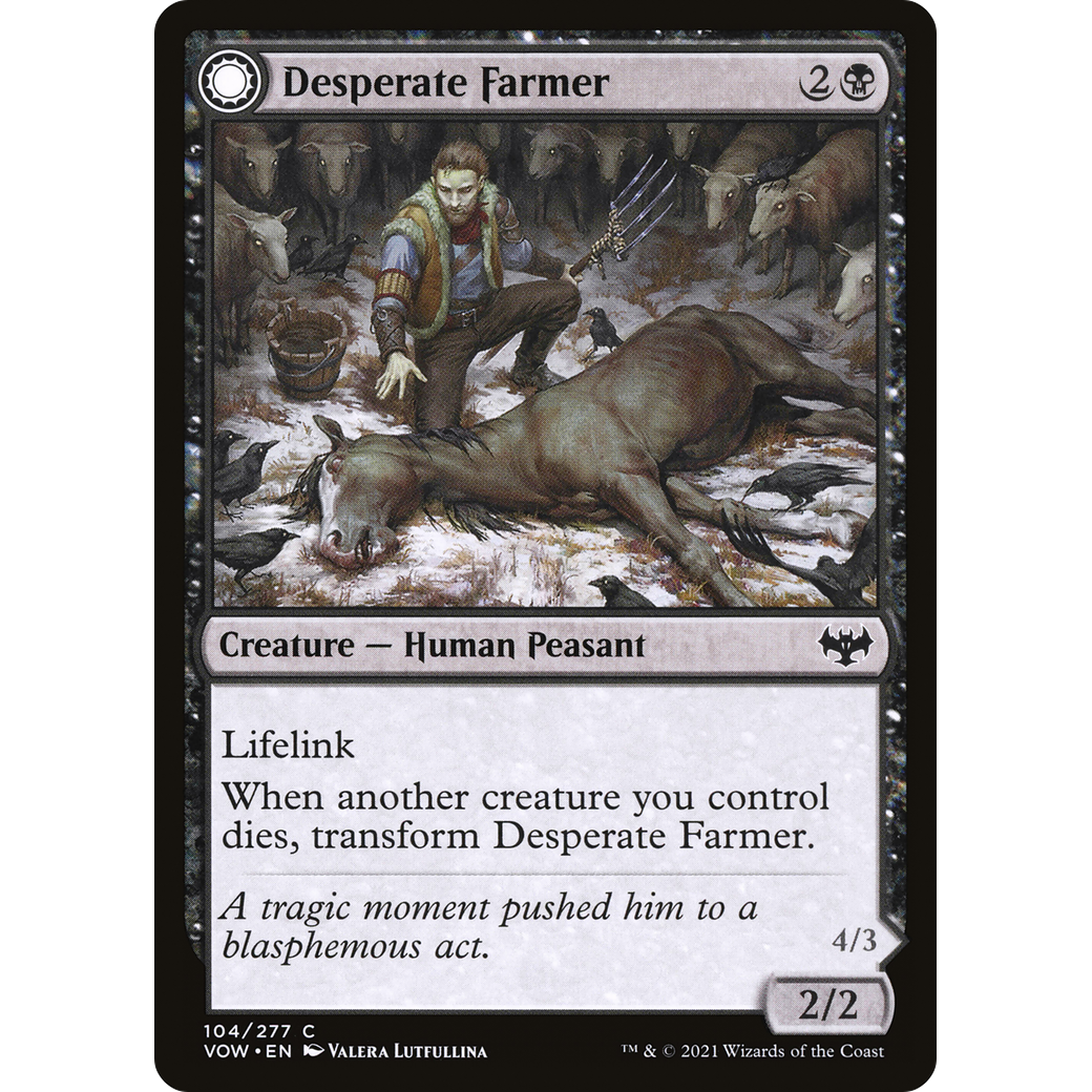 Desperate Farmer (VOW-104) - Innistrad: Crimson Vow: (Double Faced Transform)