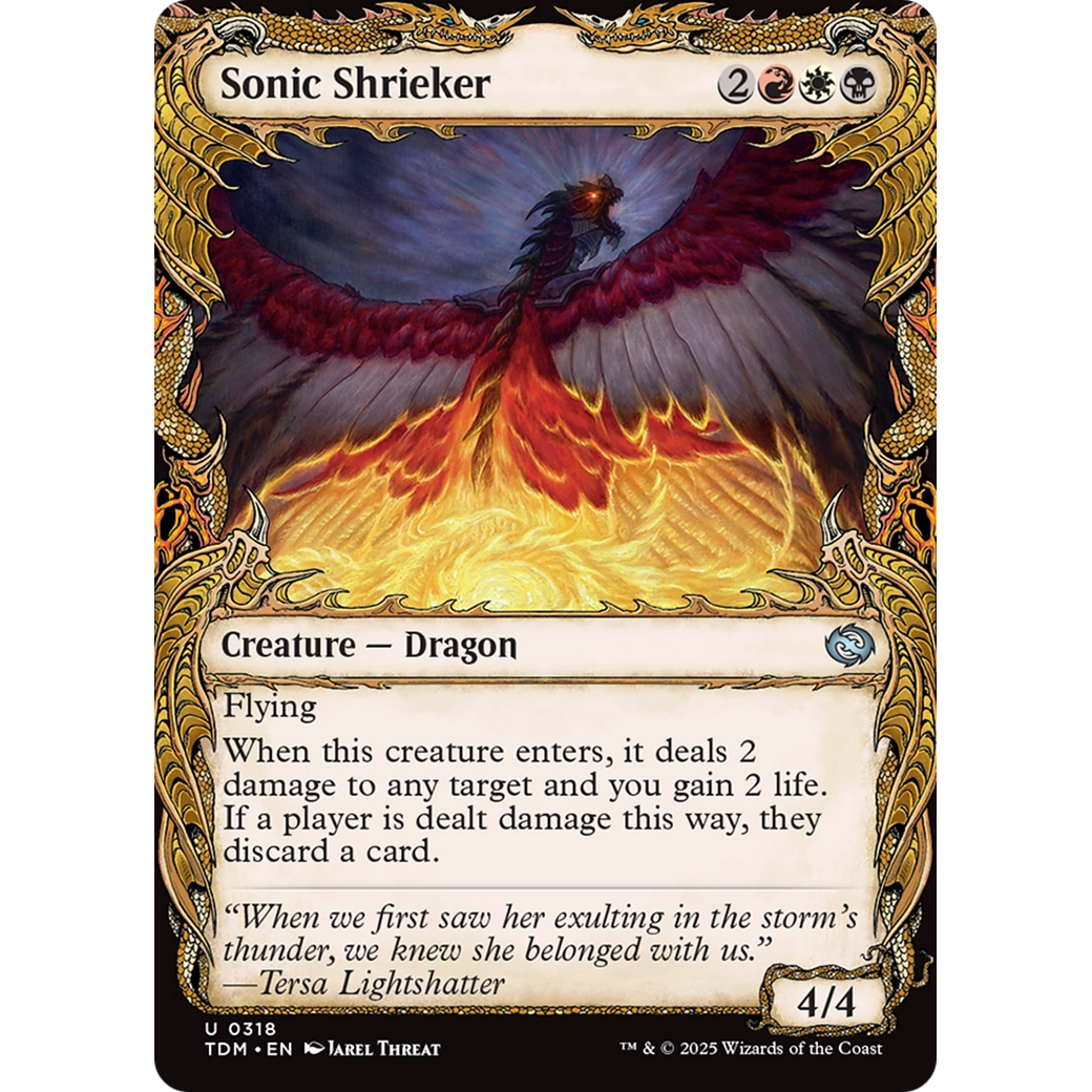 Sonic Shrieker (TDM-318) - Tarkir: Dragonstorm: (Showcase) Foil