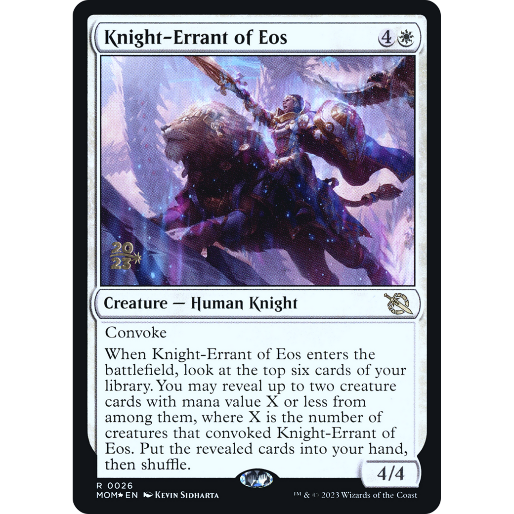 Knight-Errant of Eos (PRE-26S) - March of the Machine Promos Foil
