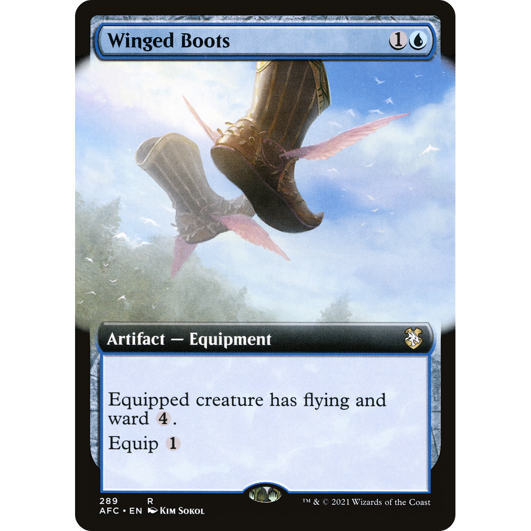 Winged Boots (AFC-289) - Forgotten Realms Commander: (Extended Art)