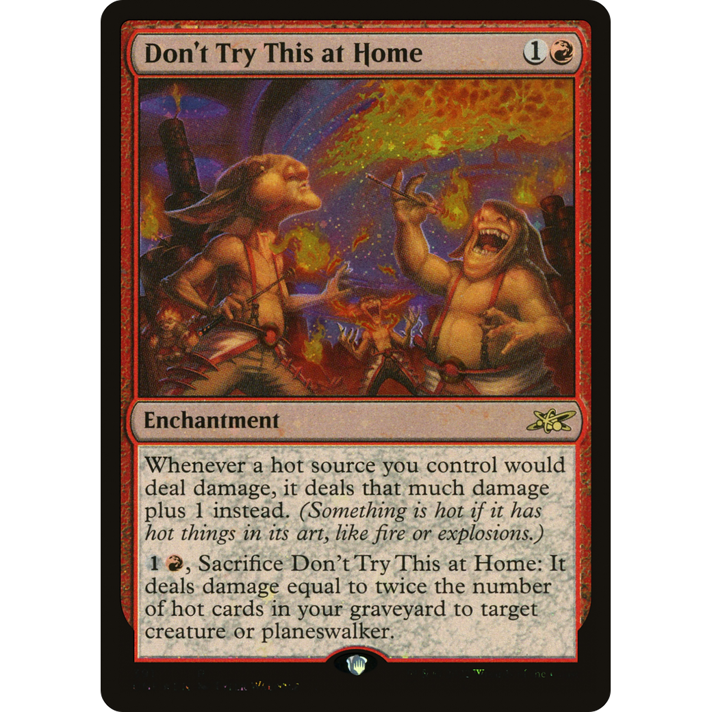 Don't Try This at Home (Galaxy Foil) (UNF-391) - Unfinity Foil