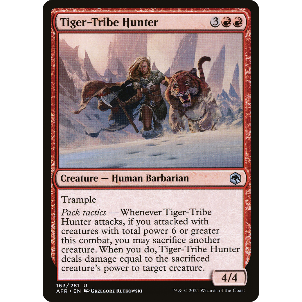 Tiger-Tribe Hunter (AFR-163) - Adventures in the Forgotten Realms