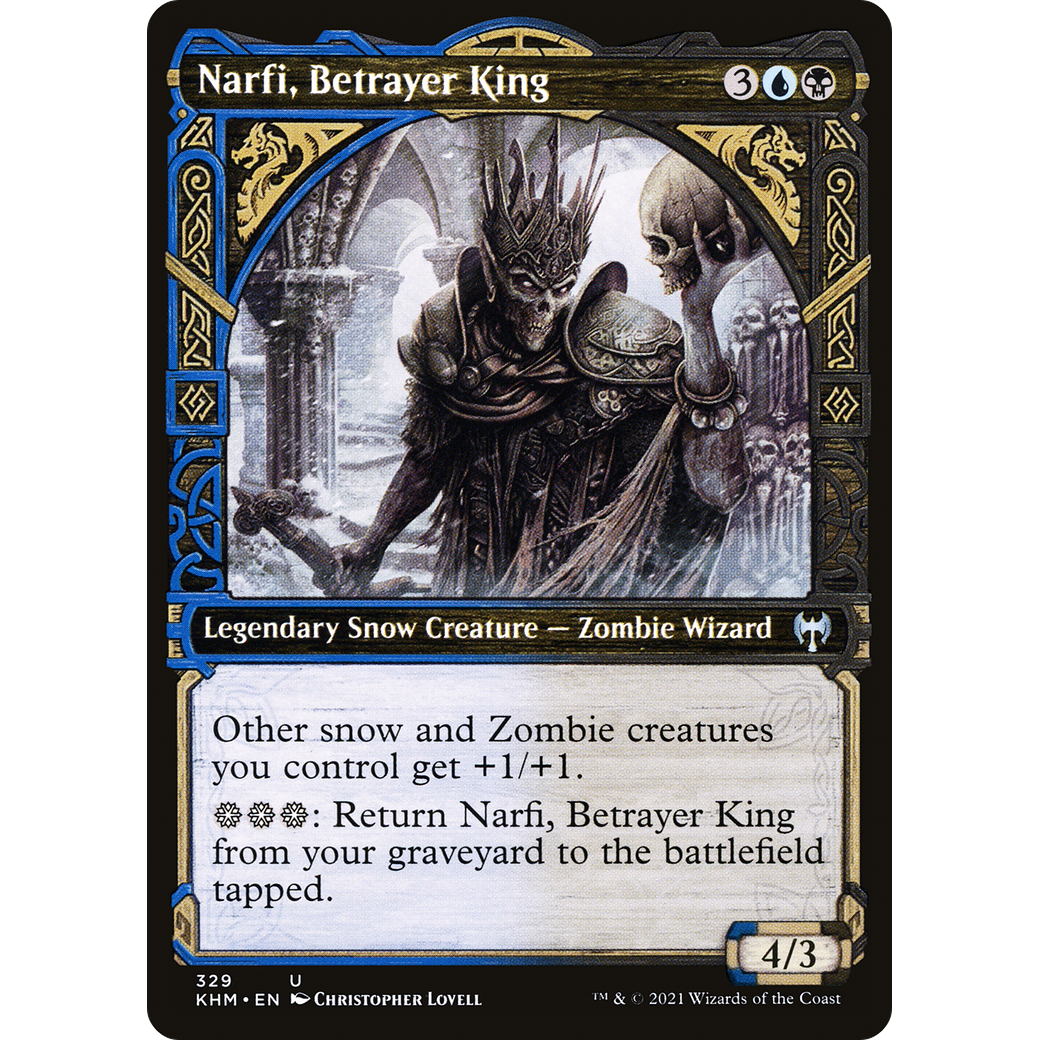 Narfi, Betrayer King (Showcase) (KHM-329) - Kaldheim: (Showcase) Foil