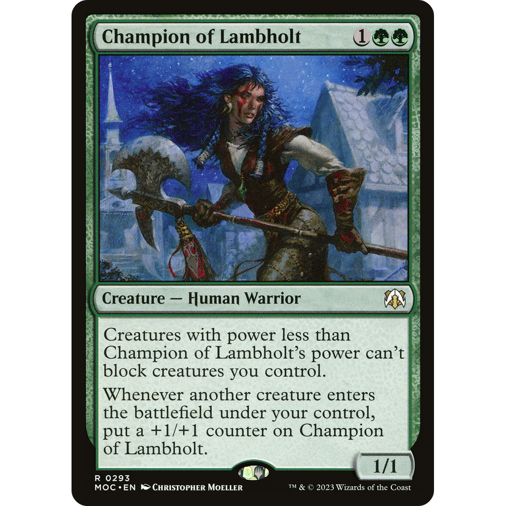 Champion of Lambholt (MOC-293) - March of the Machine Commander