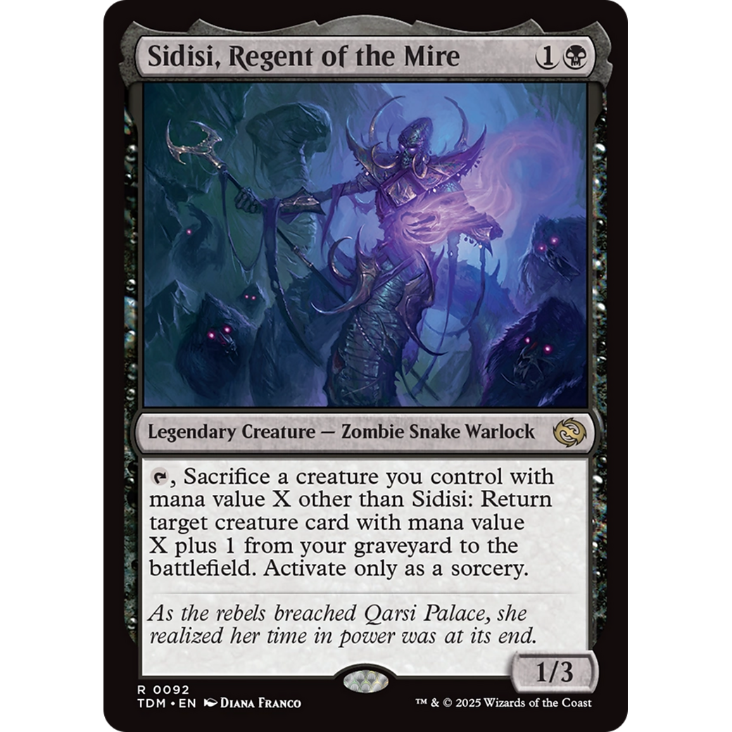 Sidisi, Regent of the Mire (TDM-092) - Tarkir: Dragonstorm Foil