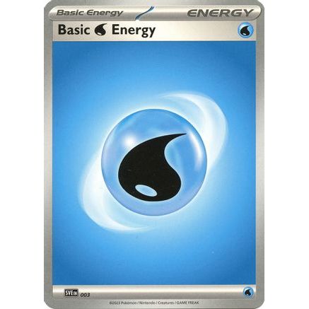 Basic Water Energy 3 - SV01 Scarlet & Violet Base Set Reverse Holofoil
