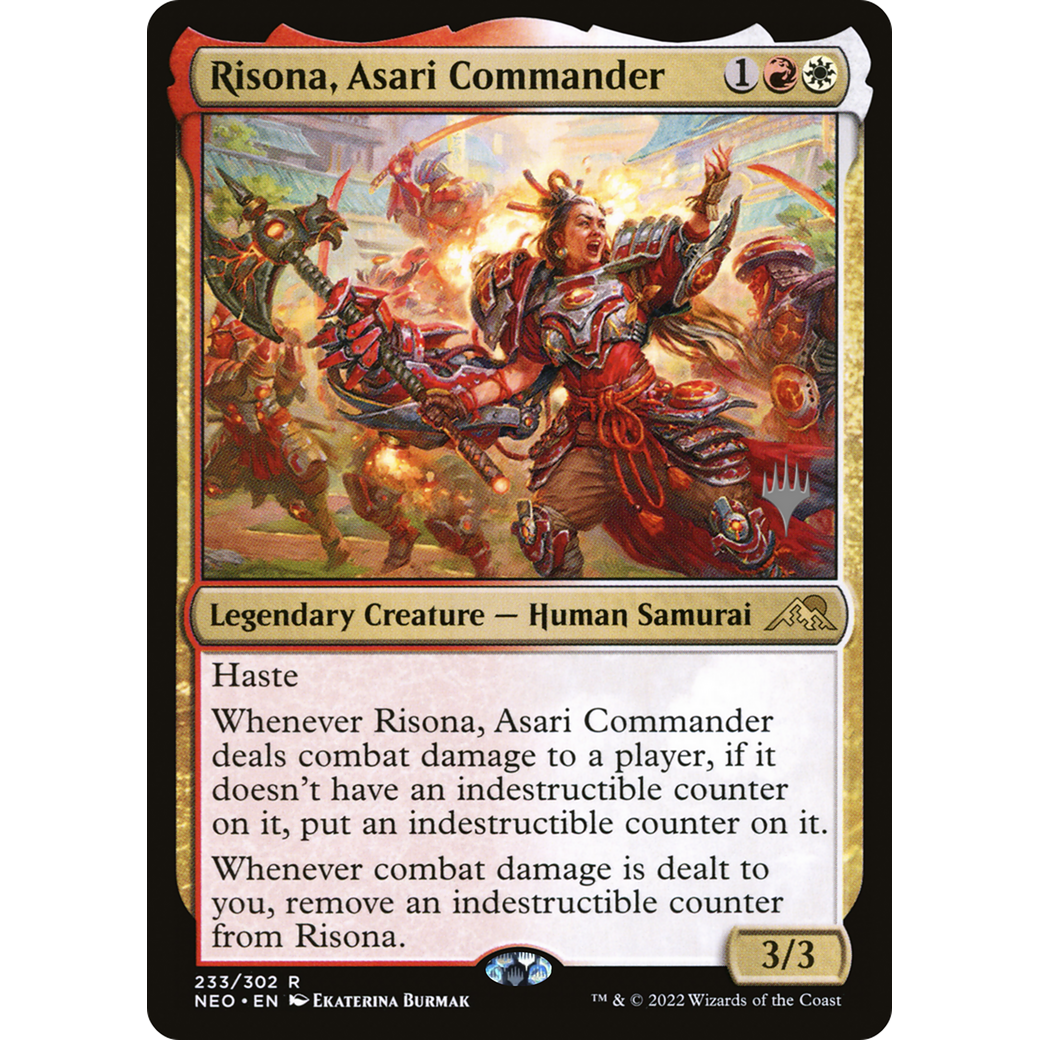Risona, Asari Commander (PPNEO-233P) - Kamigawa: Neon Dynasty Promos