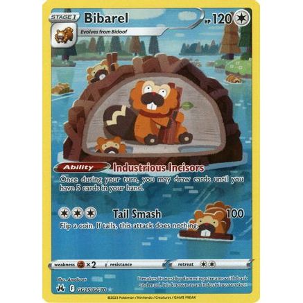 Bibarel GG25/70 - Crown Zenith Galarian Gallery Holofoil