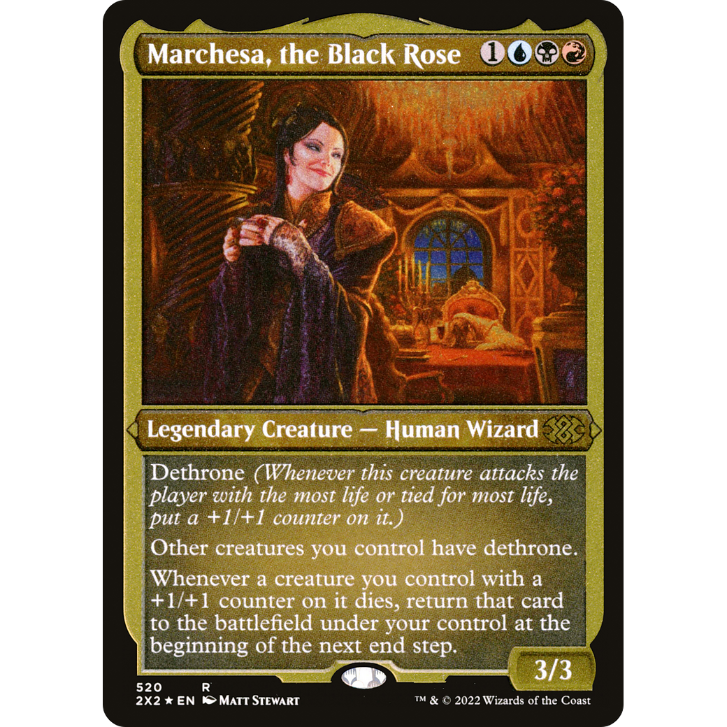 Marchesa, the Black Rose (Foil Etched) (2X2-520) - Double Masters 2022 Foil