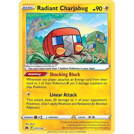 Radiant Charjabug 51/159 - Crown Zenith Holofoil