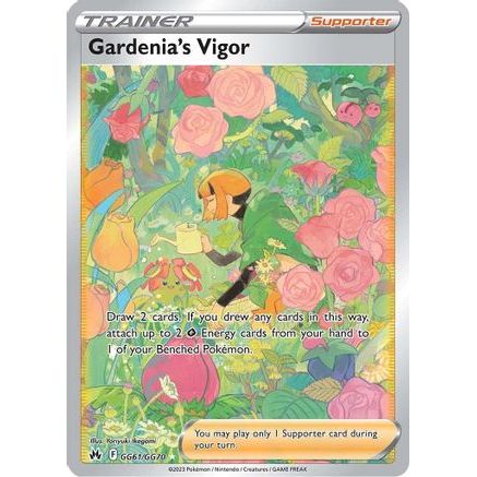 Gardenia's Vigor GG61/70 - Crown Zenith Galarian Gallery Holofoil