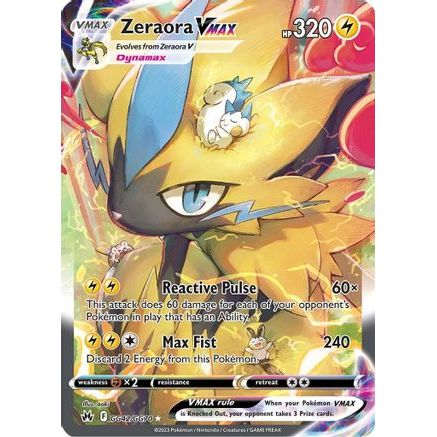 Zeraora VMAX GG42/70 - Crown Zenith Galarian Gallery Holofoil