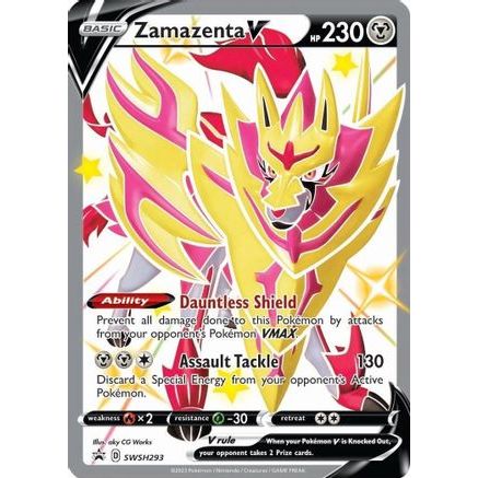 Zamazenta V (Shiny) - SWSH293 SWSH293/307 - SWSH Sword & Shield Promo Cards Holofoil