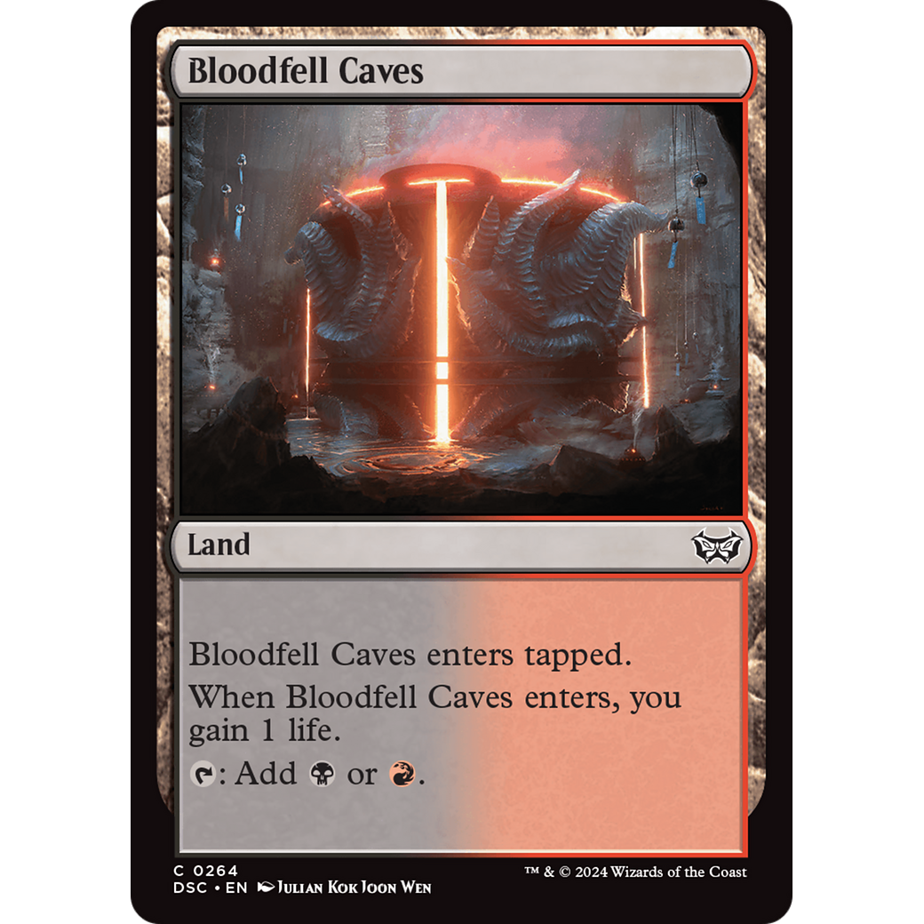 Bloodfell Caves (DSC-264) - Duskmourn: House of Horror Commander