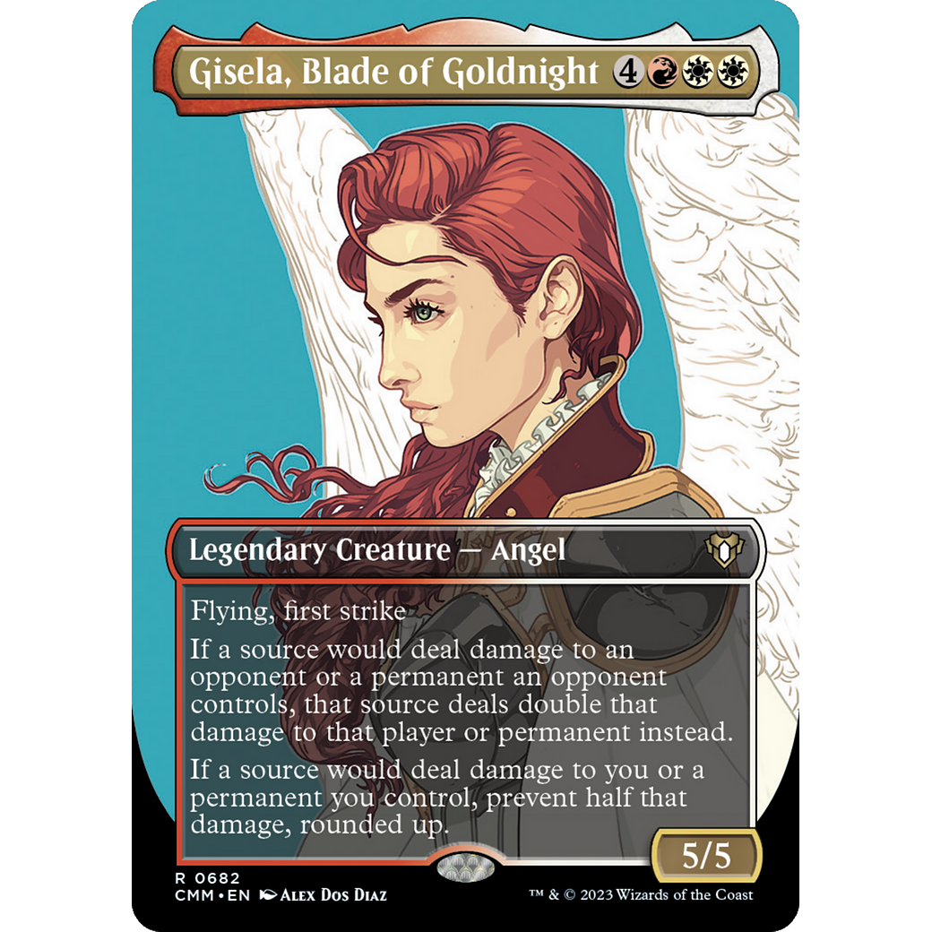 Gisela, Blade of Goldnight (CMM-682) - Commander Masters (Borderless) Foil