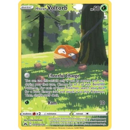 Hisuian Voltorb GG01/70 - Crown Zenith Galarian Gallery Holofoil