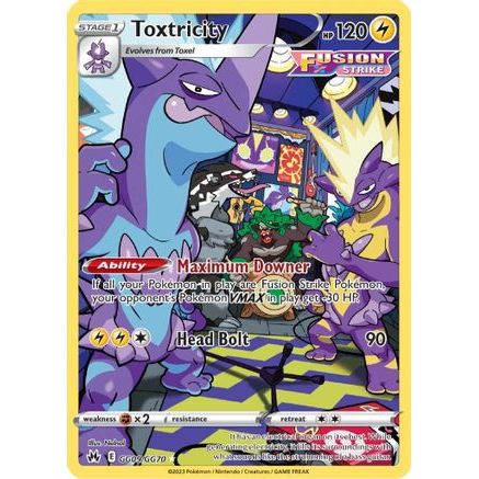 Toxtricity GG09/70 - Crown Zenith Galarian Gallery Holofoil