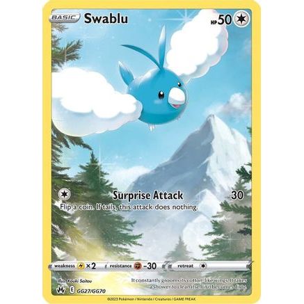 Swablu GG27/70 - Crown Zenith Galarian Gallery Holofoil